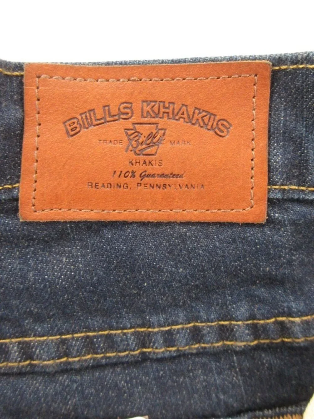 Bills Khakis Jeans 44X32 Straight Classic Fit Denim Rinse Heritage NEW